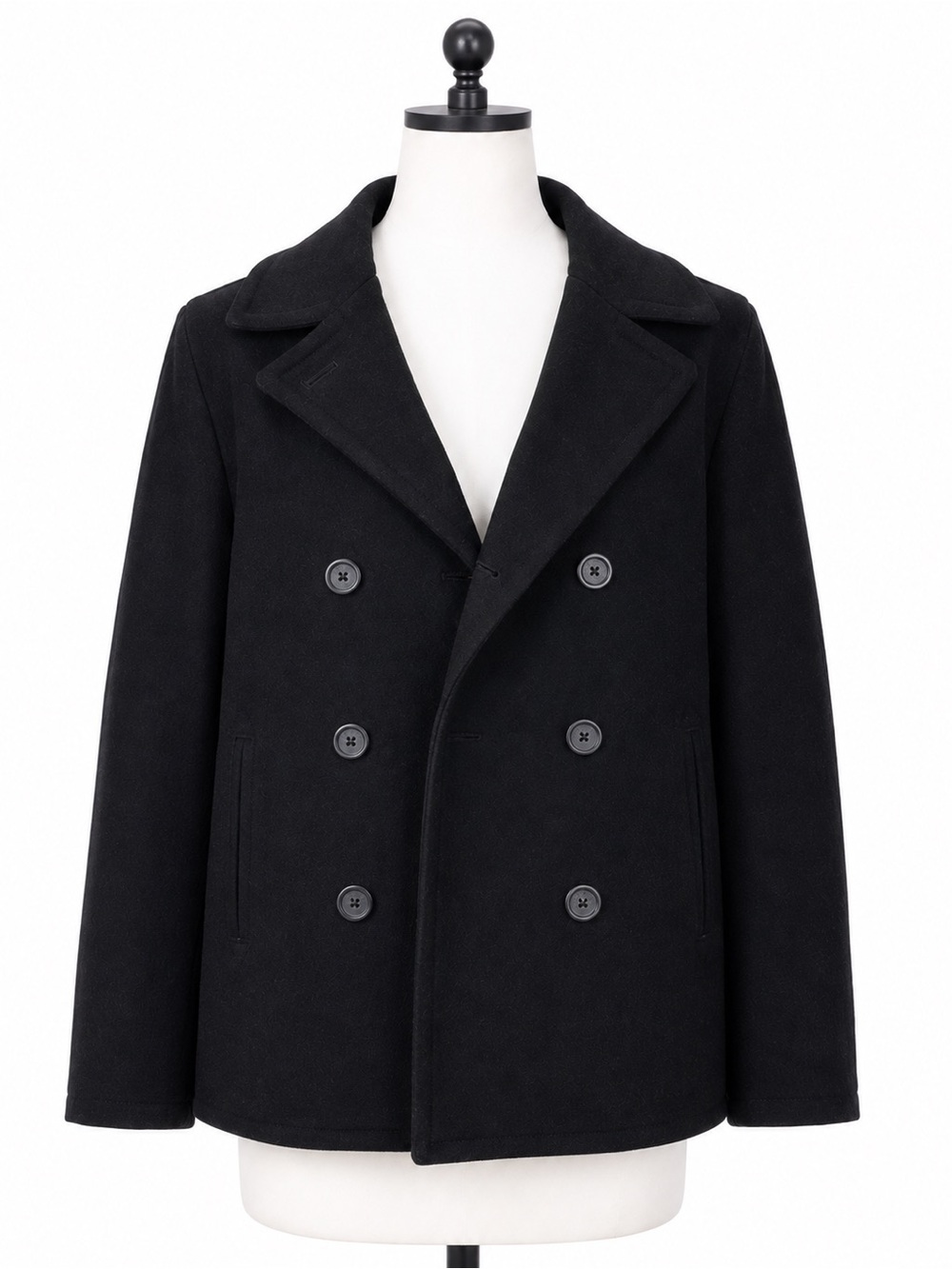 GAP Women’s Black wool peacoat